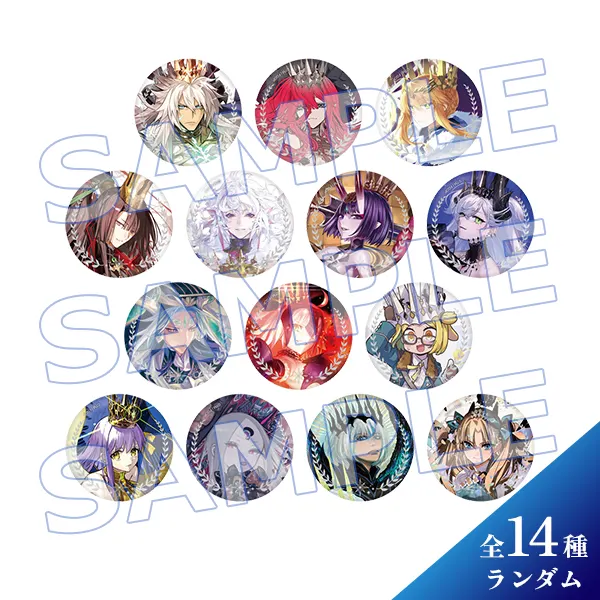 Random Foil-stamped Can Badge (14 types)